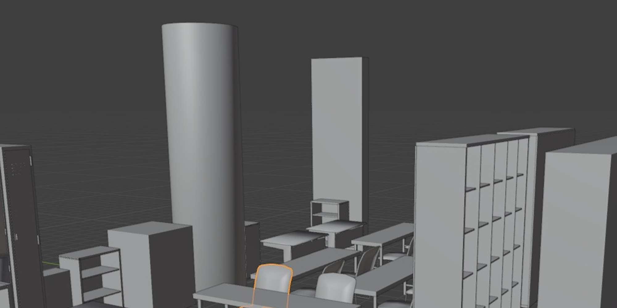 Blenderモデリングの画面